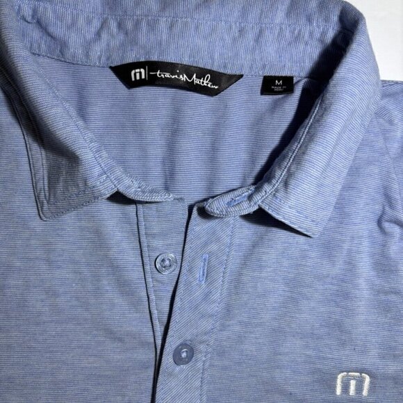 Men's Travis Mathew Short Sleeve Polo - Blue - size M - Picture 1 of 9